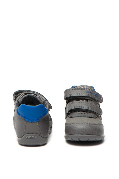 Geox Pantofi de piele ecologica, cu velcro Elthan Fete