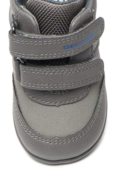 Geox Pantofi de piele ecologica, cu velcro Elthan Fete