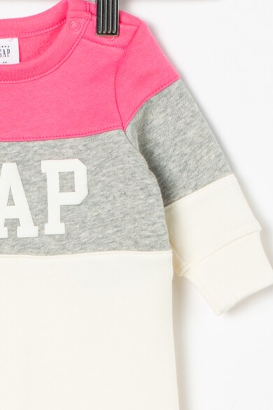 GAP Salopeta cu model colorblock si captuseala din fleece Baieti