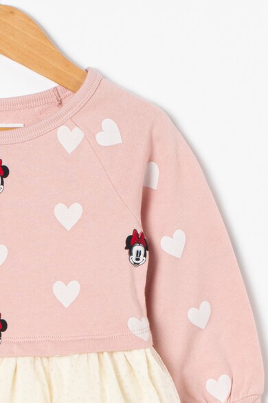 GAP Rochie cu aspect 2in1 si imprimeu cu inimi si Minnie Mouse Fete