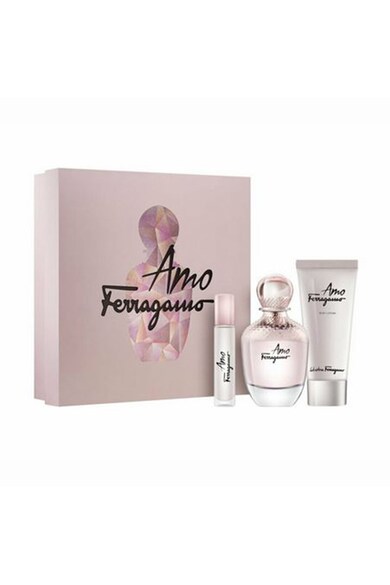 Salvatore Ferragamo Set  Amo Ferragamo, Femei: Apa de Parfum, 100 ml + Apa de Parfum, 5 ml + Lotiune de corp, 100 ml Femei