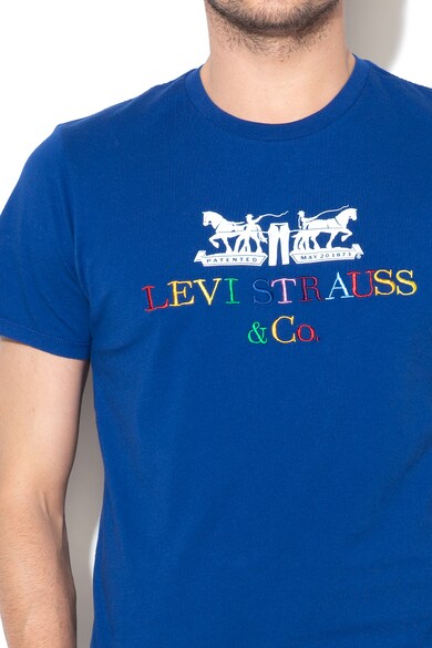Levi's Памучна тениска с бродирано лого Мъже