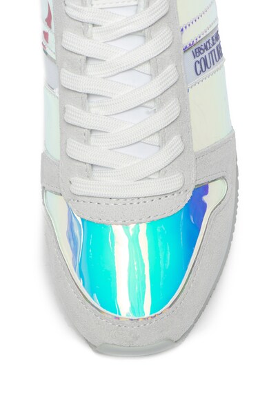 Versace Jeans Couture Sneakers nyersbőr betétekkel és hologramos hatással női