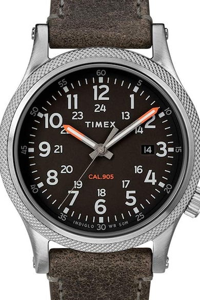 Timex Унисекс часовник Allied LT с кожена каишка, 40 мм Жени