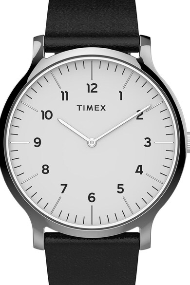 Timex Ceas quartz cu o curea de piele Norway, 40 mm Barbati