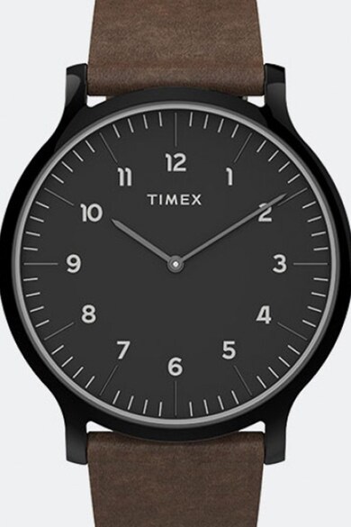 Timex Ceas quartz cu o curea de piele Norway, 40 mm Barbati