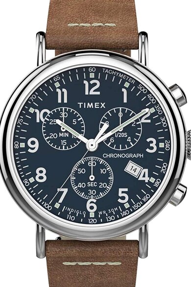 Timex Часовник с луминисцентен циферблат, 41 мм Мъже