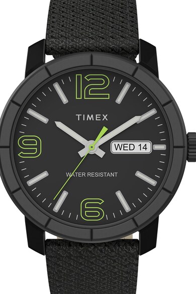 Timex Ceas analog cu curea din material textil, 44 mm Barbati