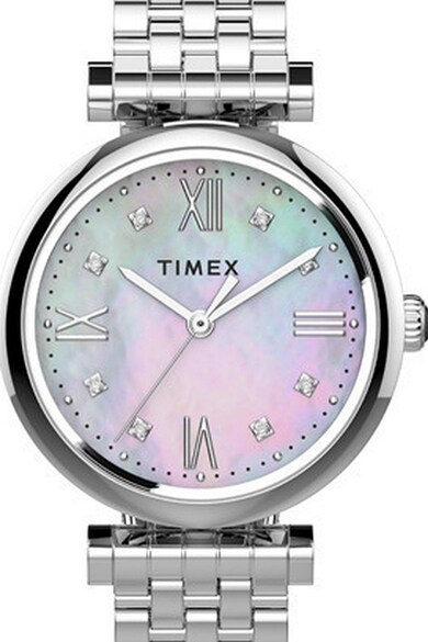 Timex Ceas cu cadran Mother of Pearl si cristale Swarovski® Parisienne , 28 mm Femei