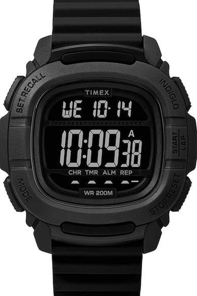 Timex Digital chrono karóra szilikonszíjjal férfi