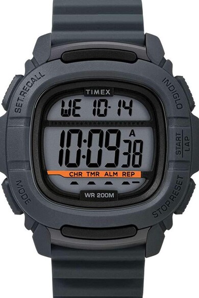 Timex Цифров часовник Command™ със силиконова каишка, 47 мм Мъже