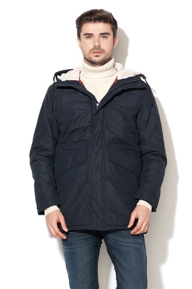 Jack & Jones Jacheta parka cu gluga cu captuseala din material teddy Wetford Barbati