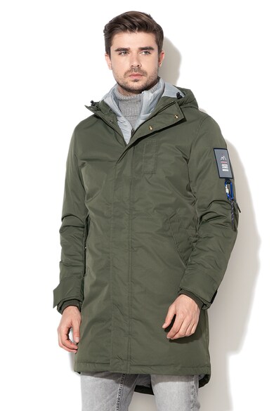 Jack & Jones Jack & Jones, Geaca parka impermeabila cu aspect 2in1 Ryan Barbati