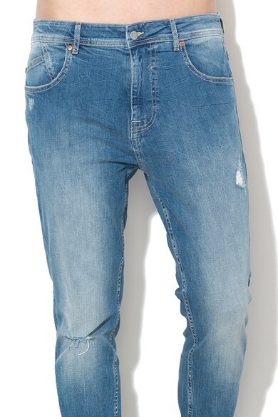 GUESS JEANS Blugi slim fit cu aspect deteriorat Charlie Barbati