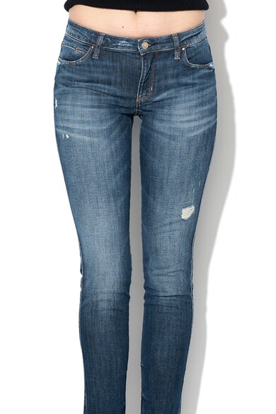 GUESS JEANS Blugi skinny cu rupturi decorative Femei