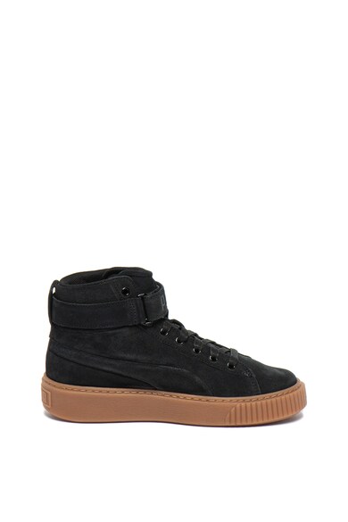 Puma Pantofi sport mid-high de piele intoarsa, cu platforma Fete