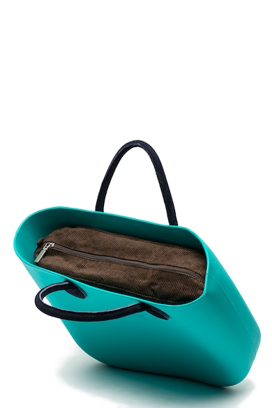 O bag Geanta de mana, cu logo in relief si manere contrastante Femei