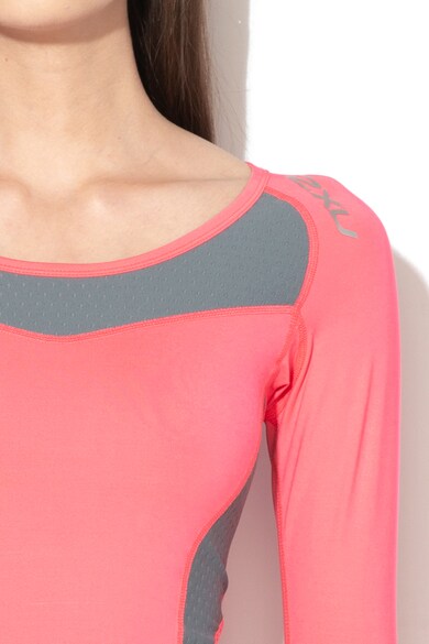 2XU Bluza de compresie, cu protectie UV UPF 50+ si PWX Flex®, pentru alergare Femei
