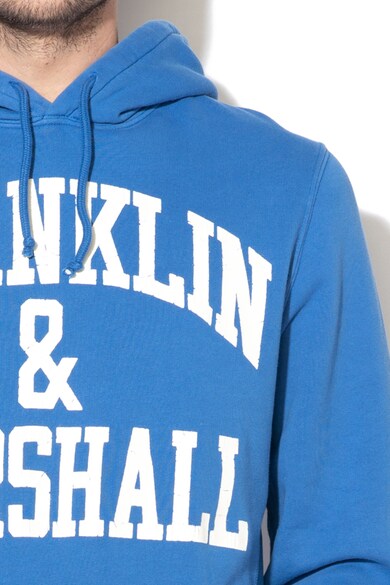 Franklin & Marshall Mintás kapucnis pulóver kenguruzsebbel férfi