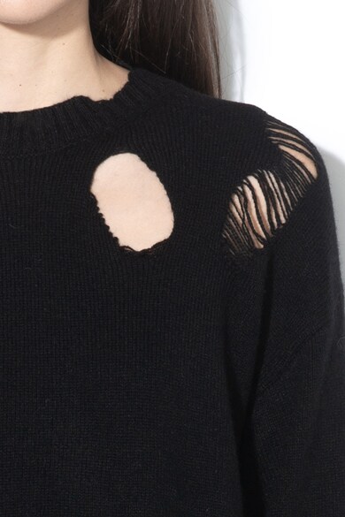 Diesel Gyapjútartalmú pulóver szaggatott dizájnnal női