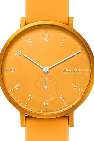 Skagen Ceas rotund cu o curea de silicon Femei