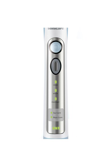 Philips Sonicare Periute de dinti electrice Philips HX6932/36 Sonicare FlexCare, 2 manere, 2 capete de periere, Numar de miscari/minut 62000, 3 moduri, Sterilizator UV, Alb/Verde Femei