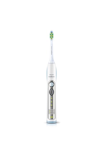 Philips Sonicare Periute de dinti electrice Philips HX6932/36 Sonicare FlexCare, 2 manere, 2 capete de periere, Numar de miscari/minut 62000, 3 moduri, Sterilizator UV, Alb/Verde Femei