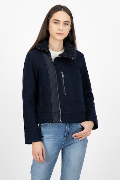 G-Star RAW Jacheta de lana cu garnitura din blana shearling sintetica Dielec Femei