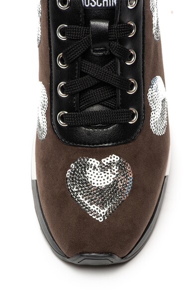 Love Moschino Спортни обувки от еко кожа с пайети Жени