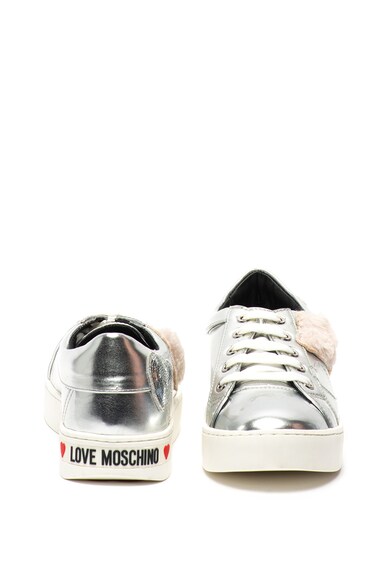 Love Moschino Műbőr sneaker fémes hatással női