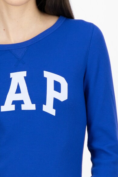 GAP Bluza cu decolteu la baza gatului si imprimeu logo Femei