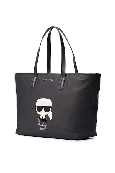 Karl Lagerfeld Geanta shopper cu garnituri de piele Femei