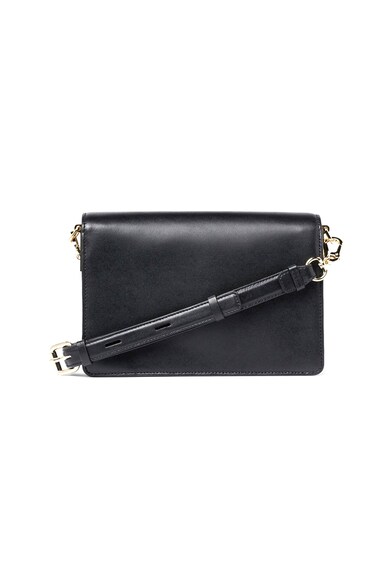 Karl Lagerfeld Geanta crossbody de piele, cu monograma metalica Femei