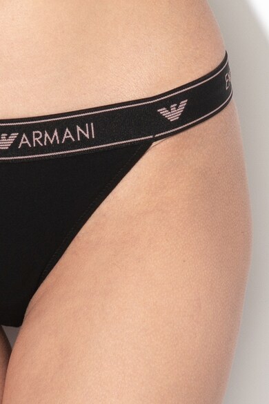 Emporio Armani Underwear Tanga logós derékpánttal női