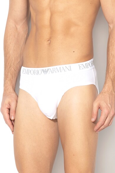 Emporio Armani Underwear Set de chiloti cu banda logo in talie - 2 perechi Barbati