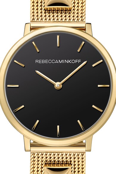 Rebecca Minkoff Ceas quartz cu bratara cu model plasa Femei