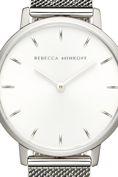 Rebecca Minkoff Ceas analog cu bratara metalica cu model plasa Femei