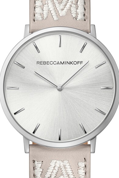 Rebecca Minkoff Ceas analog cu curea de piele cu aspect brodat Femei