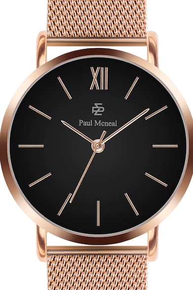 Paul McNeal Часовник с мрежеста верижка и лого Жени