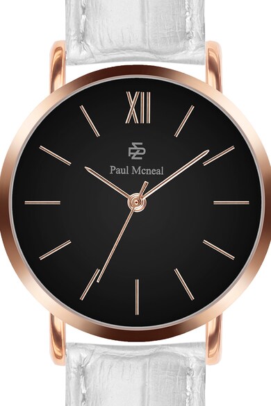 Paul McNeal Ceas quartz cu o curea de piele cu aspect texturat Femei