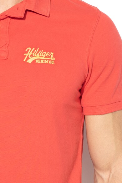 Tommy Hilfiger Galléros póló hímzett logós részlettel férfi