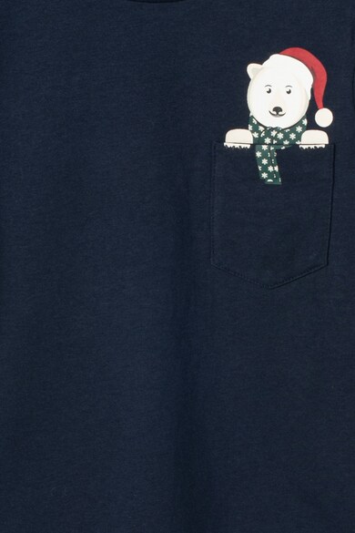 Jack & Jones Tricou de bumbac, cu buzunar Christmas Baieti