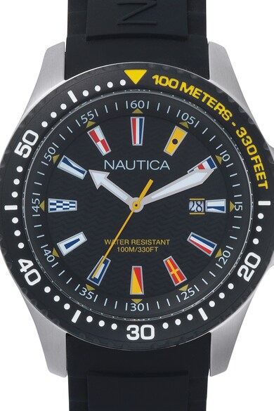 Nautica Ceas cu o curea de silicon Jones Beach, 44 mm Barbati