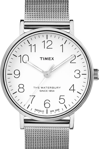 Timex Ceas cu bratara cu model plasa Waterbury Classic, 40 mm Barbati