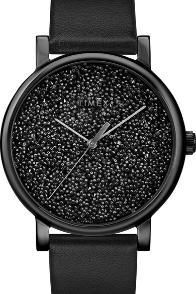 Timex Часовник с кожена каишка и кристали Swarovski® Жени