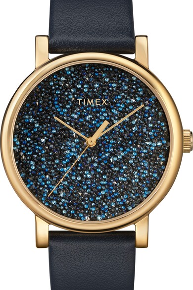 Timex Ceas cu o curea de piele si cristale Swarovski® Femei