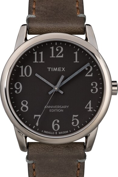 Timex Часовник Easy Reader с кожена каишка, 38 мм Мъже