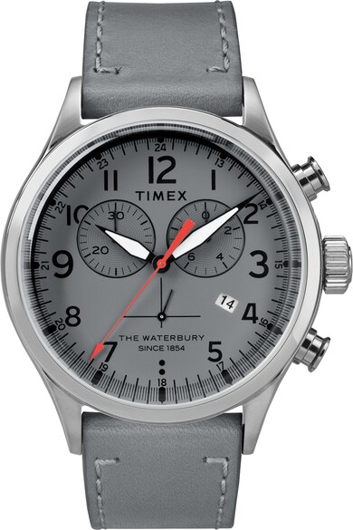 Timex Унисекс часовник Waterbury Traditional с метална верижка, 42 мм Мъже
