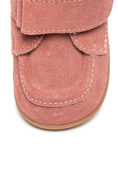 Kickers kids Pantofi de piele intoarsa cu captuseala de blana shearling sintetica Bamba Fete