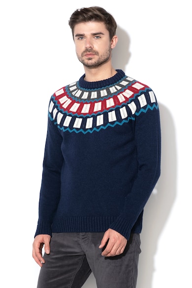 Gant Gyapjútartalmú mintás pulóver férfi